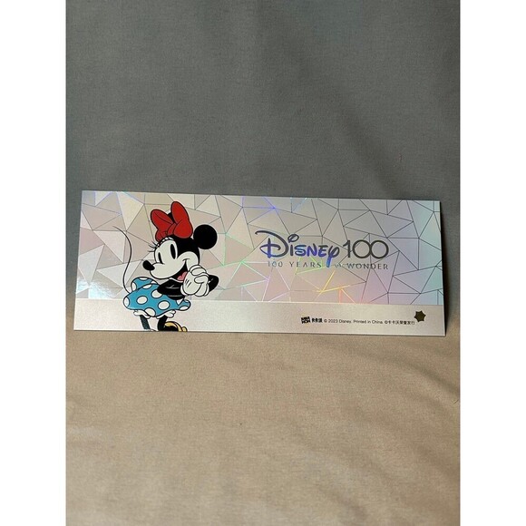 Minnie Mouse Disney100 Kakawow refractor Ticket Jumbo Card Limited Edition #421 - Picture 3 of 5